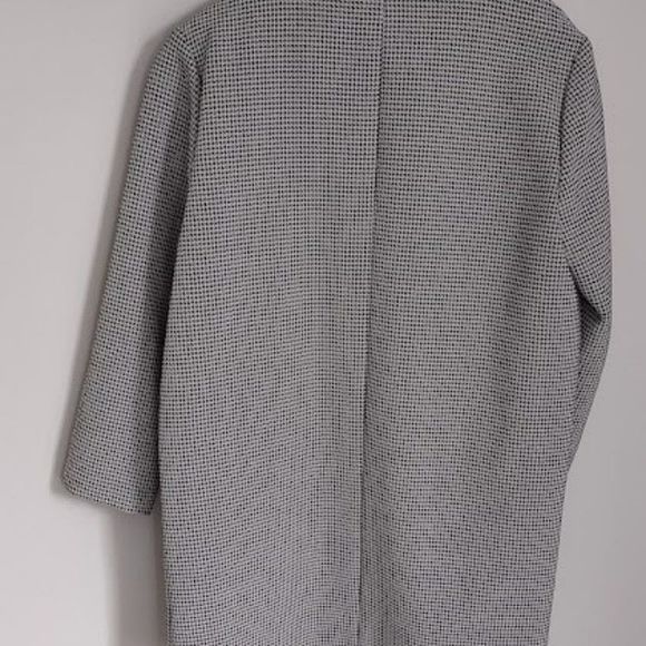 Express Faux Leather Trimmed Houndstooth Jacket - Picture 10 of 13